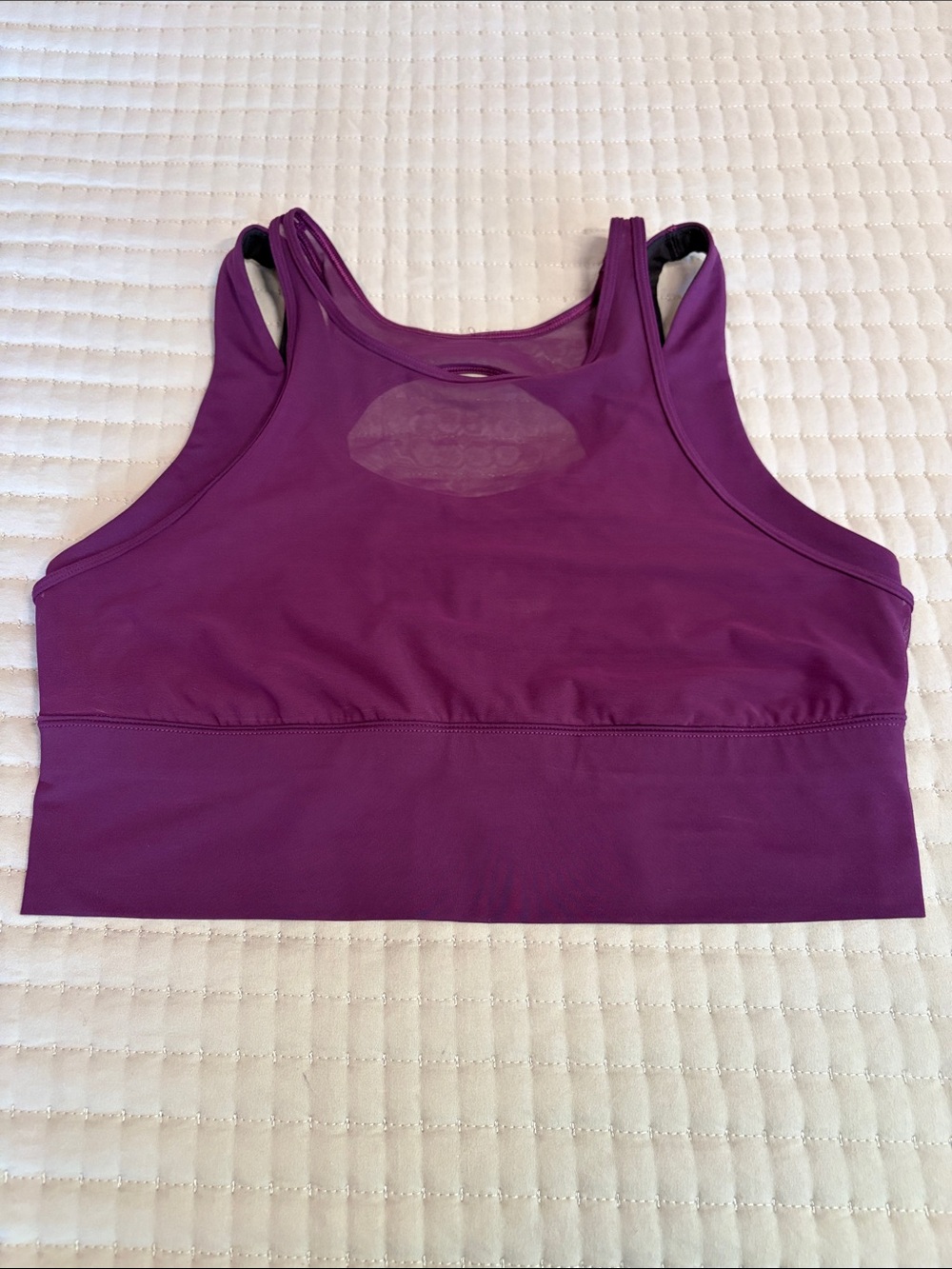 lululemon athletica Plum Double tap sports bra.   Size 12.